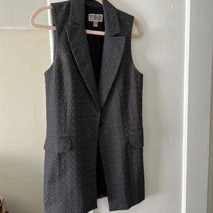 Long blazer vest